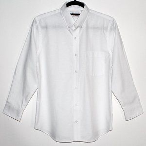 Elderwear Tom Sawyer Youth Wrinkle Free White Oxford Button Down Shirt